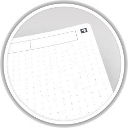 Oxford Touch Notesbog B5 - punkteret - 70 ark (140 sider) - 90g - Turkis