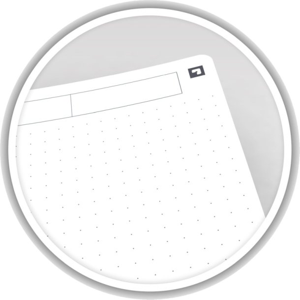 Oxford Touch Notesbog B5 - punkteret - 70 ark (140 sider) - 90g - Turkis
