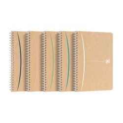 Oxford Touareg Notesbog A5 - linjeret - 180 sider - assorterede farver - dobbelt spiral