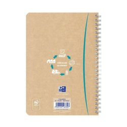 Oxford Touareg Notesbog A5 - linjeret - 180 sider - assorterede farver - dobbelt spiral