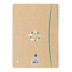 Oxford Touareg Notesbog A4 - linjeret - 180 sider - assorterede farver - dobbelt spiral