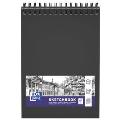 Oxford Skitseblok A4 - 50 ark - 100g - dobbelt spiral
