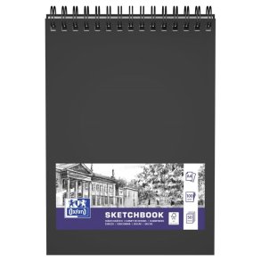 Oxford Skitseblok A4 - 50 ark - 100g - dobbelt spiral