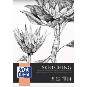 Oxford Kunstskitseblok A4 - 50 ark - 120g - limet i toppen