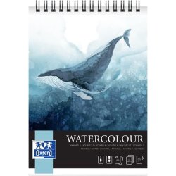 Oxford Kunstakvarelblok A4 - 10 ark - 300g - med dobbelt spiral