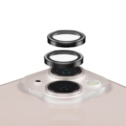 PanzerGlass Hoops� Camera Lens Protector til iPhone 13 mini og 13 - sort