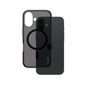 PanzerGlass CARE Smokey Case med MagSafe til iPhone 16 - Sort