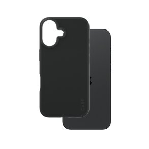 PanzerGlass CARE Cover til iPhone 16 - Sort beskyttelsescover i TPU og silikone