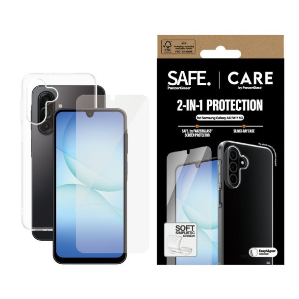 PanzerGlass SAFE. | CARE 2-in-1 Bundle til Samsung Galaxy A17 & A17 5G