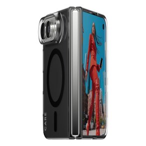 PanzerGlass CARESL1M Case Smokey Sort MagSafe cover til iPhone