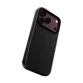PanzerGlass CARESolo Vegansk L�der Cover med MagSafe til iPhone 17/18 Pro - Sort