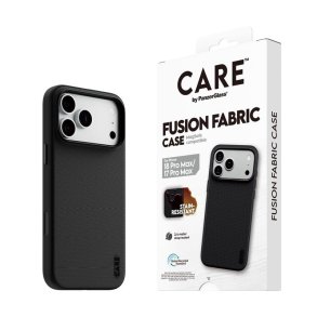 PanzerGlass CARE Fusion Fabric MagSafe Cover til iPhone 17 Pro Max & 18 Pro Max - Sort