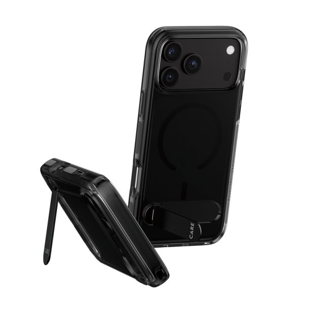 PanzerGlass CARE Kickstand Case Smokey MagSafe - iPhone 17/18 Pro Max