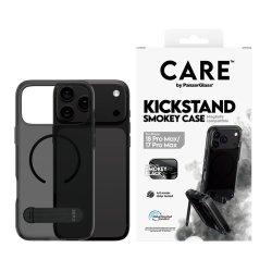 PanzerGlass CARE Kickstand Case Smokey MagSafe - iPhone 17/18 Pro Max