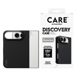 PanzerGlass CAREDiscovery Case iPhone Duo - sort og gr� cover med MagSafe