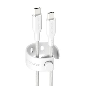 PanzerGlass empower? Racing USB-C til USB-C kabel 240W 1,2 m - S�lvhvid