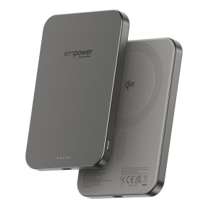 PanzerGlass empower? Bank 5000mAh powerbank i titanium og aluminium