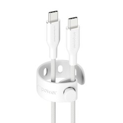 PanzerGlass empower? Racing 60W USB-C til USB-C kabel 2M - S�lvhvid