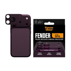 PanzerGlass Fender Kameralinse Beskytter Dark Cherry til iPhone 18 Pro