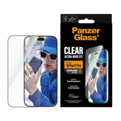 PanzerGlass Screen Protector til iPhone 17 Pro / 18 Pro - Ultra-Wide Fit med EasyAligner