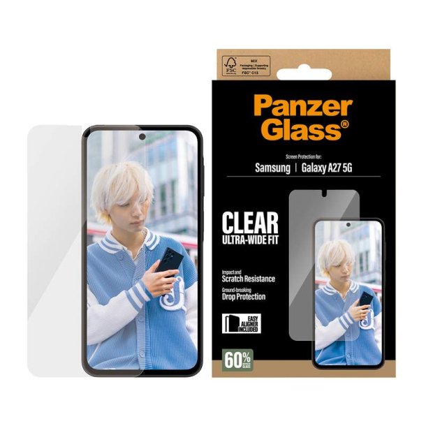 PanzerGlass Sk�rmbeskytter til Samsung Galaxy A27 5G - Ultra-Wide Fit med EasyAligner