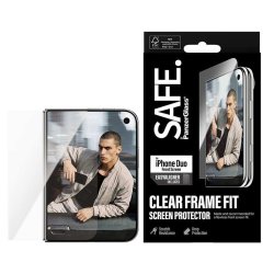 PanzerGlass - SAFE. by PanzerGlass&reg; Front Screen Protector iPhone Duo | FRAME FIT w. EasyAligner - Clear screen protecto