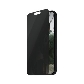 PanzerGlass SAFE. 2-Way Privacy Sk�rmbeskytter til iPhone 16 og 15 - Ultra-Wide Fit