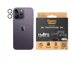 PanzerGlass Hoops Sort Kameralinsebeskytter iPhone 14 Pro | 14 Pro Max