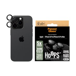 PanzerGlass Hoops Ceramic Kameralinsebeskytter iPhone 16 Pro | 16 Pro Max