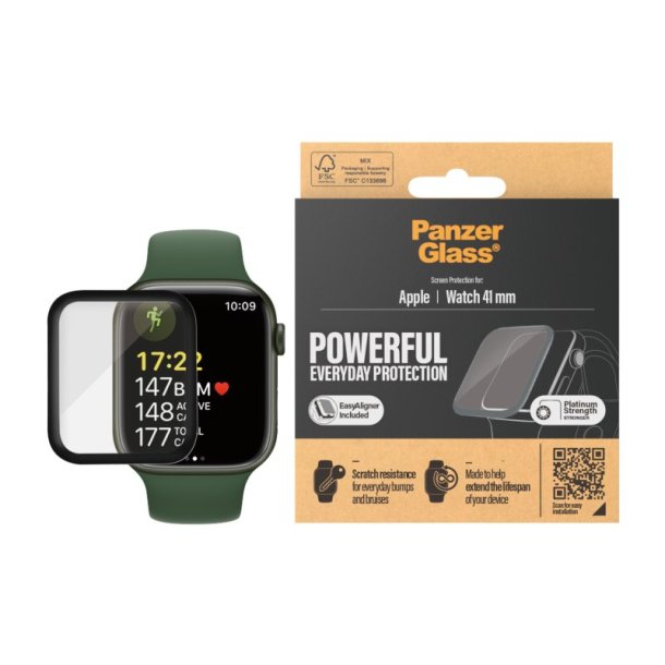PanzerGlass Apple Watch Series 9 | 8 | 7 | 41mm | Skrmbeskyttelse