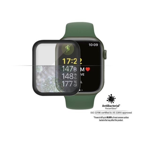 PanzerGlass Skrmbeskyttelse - Apple Watch Series 8, 7 - 41mm - Glass