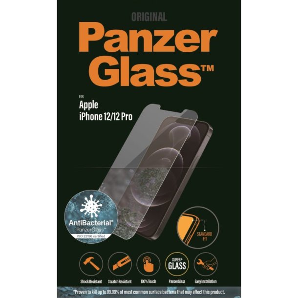 PanzerGlass skrmbeskyttelse - iPhone 12/12 Pro (AB)