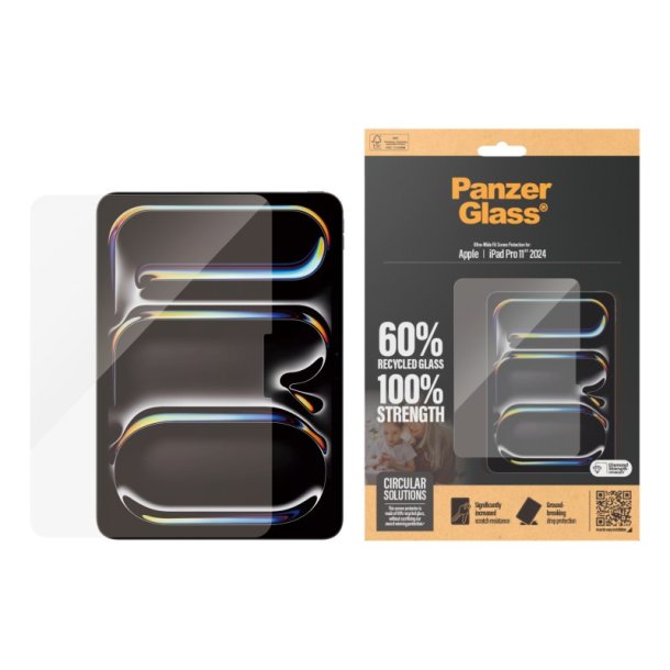 PanzerGlass Skrmbeskyttelse iPad Pro 11'' (2024) | Ultra-Wide Fit