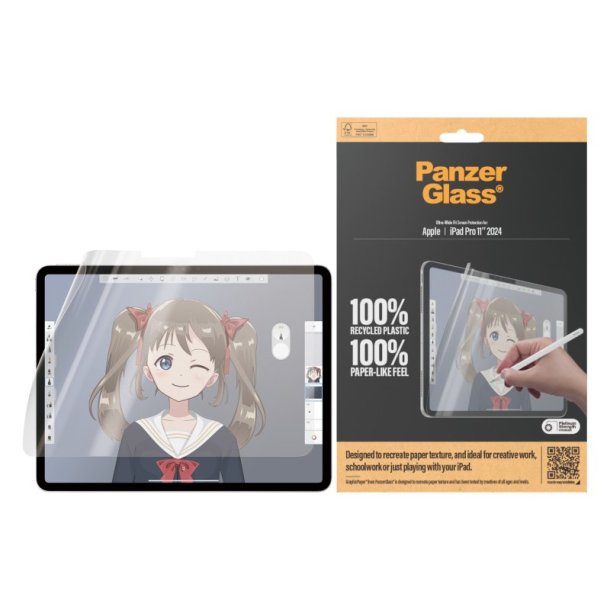 PanzerGlass GraphicPaper Skrmbeskyttelse iPad Pro 11'' (2024) | Ultra-Wide Fit