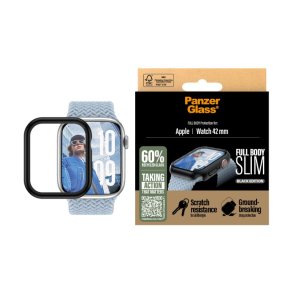 PanzerGlass Skrmbeskyttelse Snappie Full Body Slim Sort Apple Watch Series 10 | 42mm