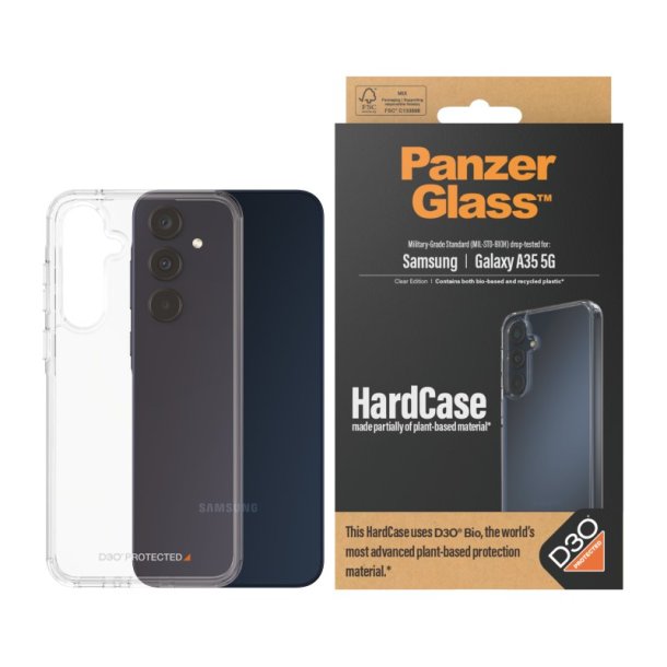 PanzerGlass HardCase Transparent m. D3O Samsung Galaxy A35 5G