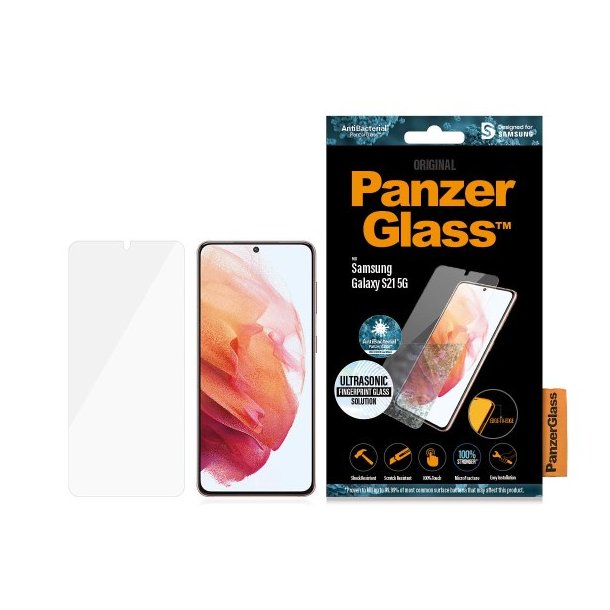 PanzerGlass Samsung Galaxy S21 5G - Case Friendly - sort AB