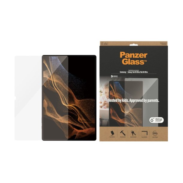 PanzerGlass Skrmbeskyttelse Samsung Galaxy Tab S8 Ultra | S9 Ultra | Ultra-Wide Fit
