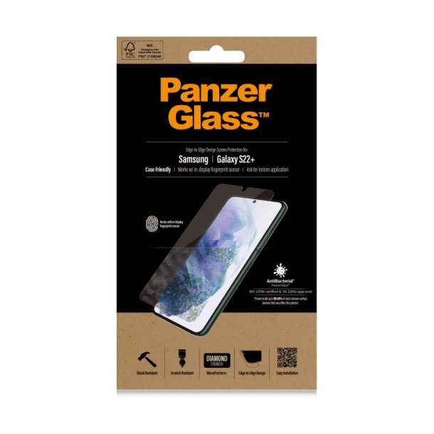 PanzerGlass UltraForce1 Samsung Galaxy S22+ 5G | Skrmbeskyttelse
