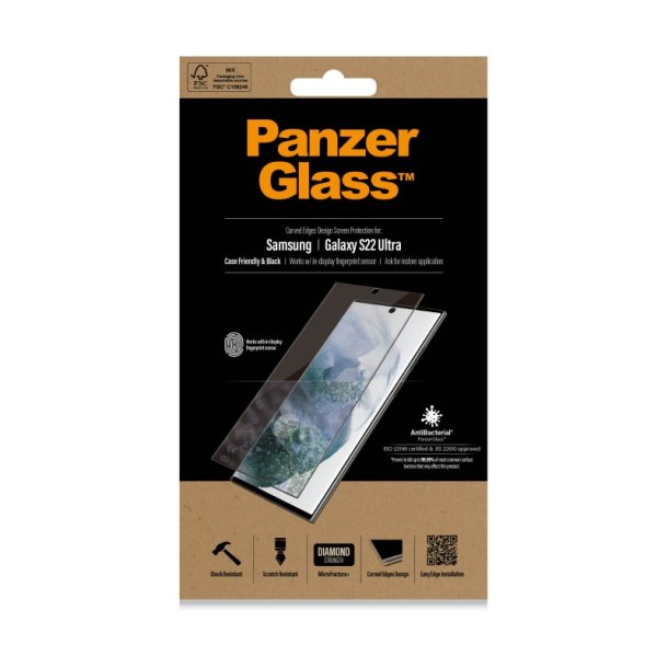 PanzerGlass UltraForce1 Samsung Galaxy S22 Ultra 5G | Skrmbeskyttelse