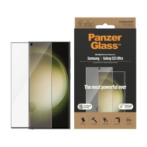 PanzerGlass Sk�rmbeskyttelse Samsung Galaxy S23 Ultra | Ultra-Wide Fit m. EasyAligner