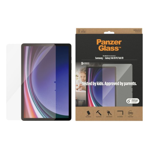 PanzerGlass Skrmbeskyttelse Samsung Galaxy Tab S9 FE | S9 | Ultra-Wide Fit