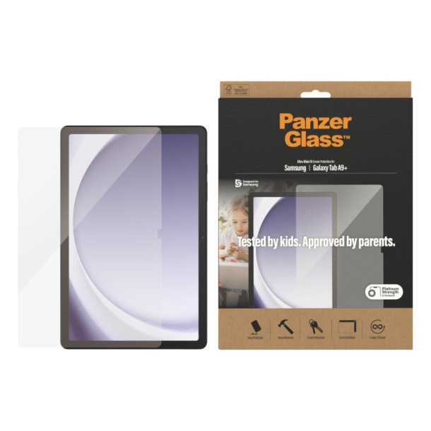 PanzerGlass Skrmbeskyttelse Samsung Galaxy Tab A9 Plus | Ultra-Wide Fit