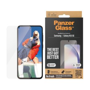 PanzerGlass Sk�rmbeskyttelse Samsung Galaxy A55 5G | Ultra-Wide Fit w. EasyAligner