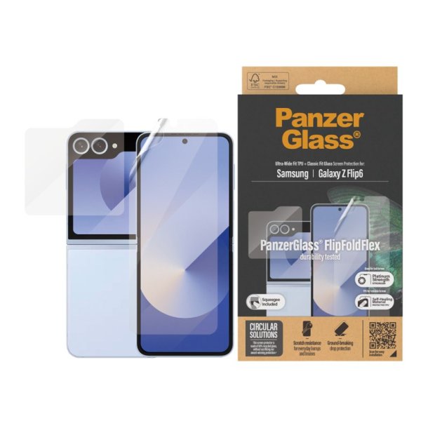 PanzerGlass Skrmbeskyttelse Samsung Galaxy Z New Flip6 R | Flip6 | Glass &amp; Film