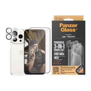 PanzerGlass 3-i-1 Pakke iPhone 15 Pro