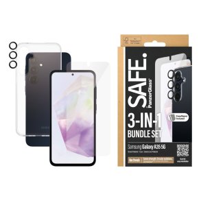 PanzerGlass SAFE by 3-i-1 Beskyttelsespakke Samsung Galaxy A35 5G