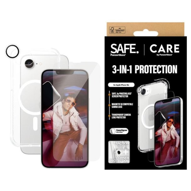 PanzerGlass CRNCHFUG29845 Skrm og -bagsidebeskytter til mobiltelefon Bagside/skrmbeskytter Apple 1 stk