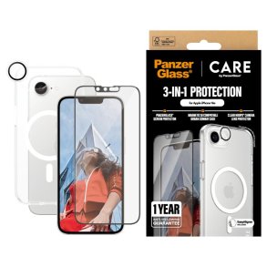 PanzerGlass CARE by Flagship 3-in-1 Pakke iPhone 16e