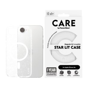 PanzerGlass CARE by Flagship Case Urban Combat Star Lit m. Hvid Qi Compatible iPhone 16e